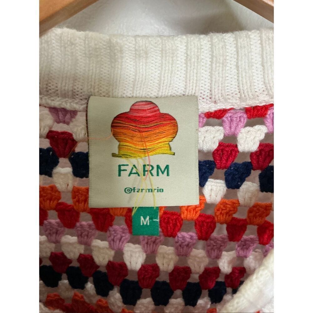 Farm Rio Knit Multi Color Sweater | Medium - Picture 7 of 12